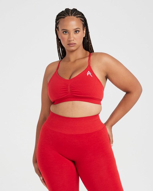Spicy Red Oner Active Effortless Micro Bralette | 9018UHYVT